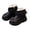 Black, variant on Boys Girls High Top Combat Ankle Boots Kids Waterproof PU Leather Fall Boots Winter Warm Snow Outdoor Hiking Shoes Toddler Non Slip Texture Soft Durable Walking Boot