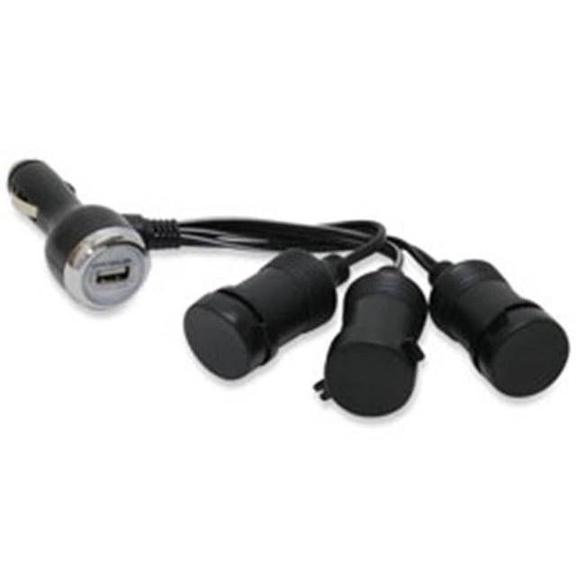 MobileSpec MS211USBBL 4-Way 12-Volt and USB Adapter