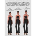 thumbnail image 3 of Sunzel Leggings acampanados para mujer con cintura cruzada y pierna ancha con control de barriga, 3 of 3