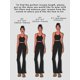 thumbnail image 3 of Sunzel Leggings acampanados para mujer con cintura cruzada y pierna ancha con control de barriga, 3 of 3
