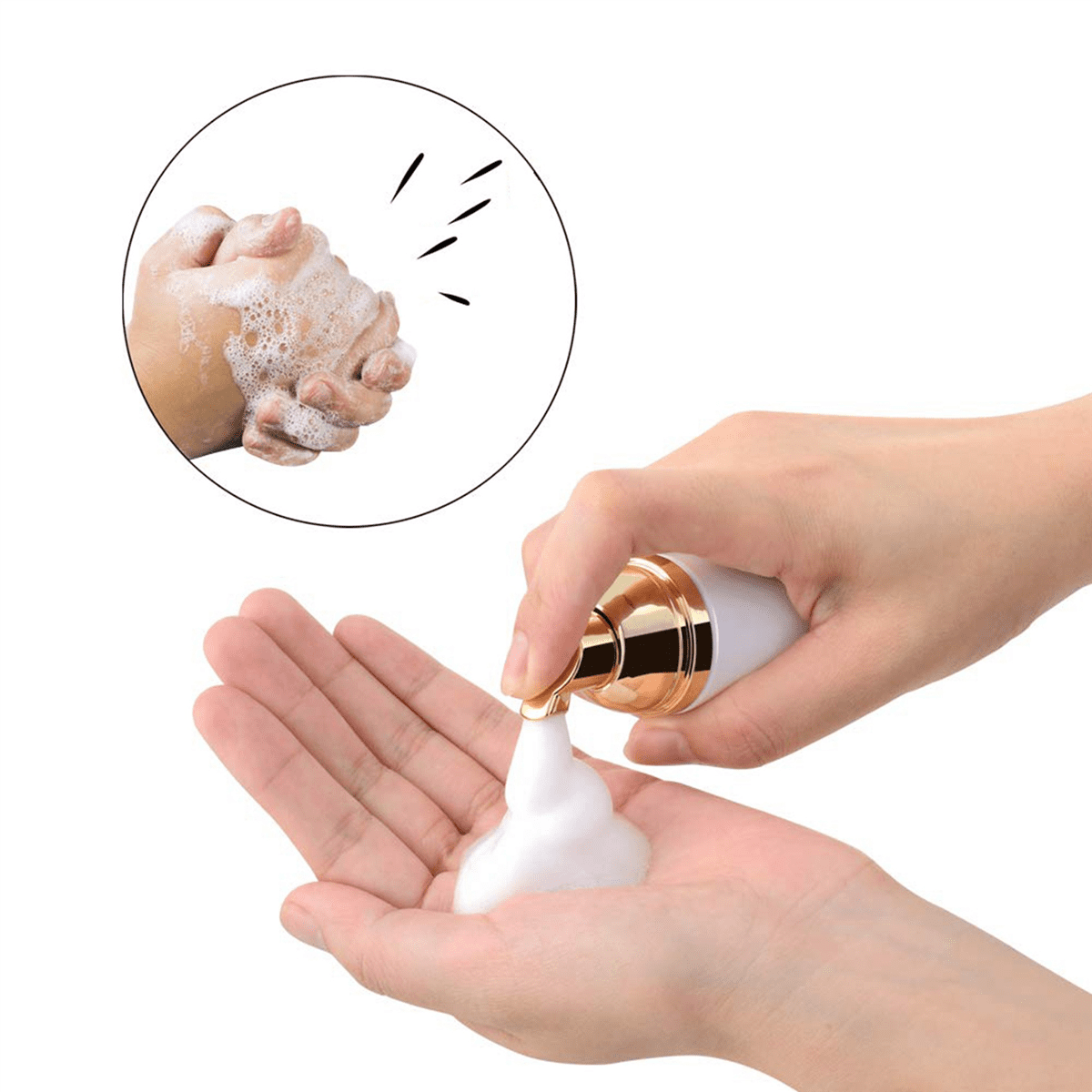 50Ml Empty Bottles Travel Soap Bottles Plastic Foam Dispenser Bottles Foam Soap Pump Dispensers Cleaning,Travel 24Pcs