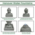 thumbnail image 3 of Hanover 20.5-In. Buddha Head Indoor or Outdoor Garden Fountain with LED Lights for Patio, Deck, Porch, HAN018BUDDHA-02, 3 of 10