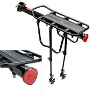 110 lbs Capacity Adjustable Rear Bike Rack Carrier Luggage Cargo Bicycle Accessories