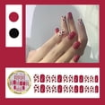 thumbnail image 4 of Milue 24 Pack Short Detachable Finished Fingernails Wearable False Nails Press on, 4 of 21