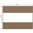 thumbnail image 3 of Domi Outdoor Living Heavy Duty Clear Panel Curtain, 18 oz Waterproof PVC Polyester Curtain, Tearproof, and Weather-Resistant Panel w/Eyelets for Patios,Gazebos,Pergolas (10'H x 13'W, Brown), 3 of 7
