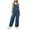 Dark Blue, variant on CAIXIA Jean Overalls for Women Straight Leg Wash Stitch Detail Stretchy Casual Denim Jumpsuits with Pockets,Blue