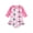 Pink Dount, variant on Emy Dola Baby-Girls Long Sleeve Zipper One Piece Swimsuit Floral Mermaid Rash Guard Swimwear UPF 50 Infant Bathing Suit
