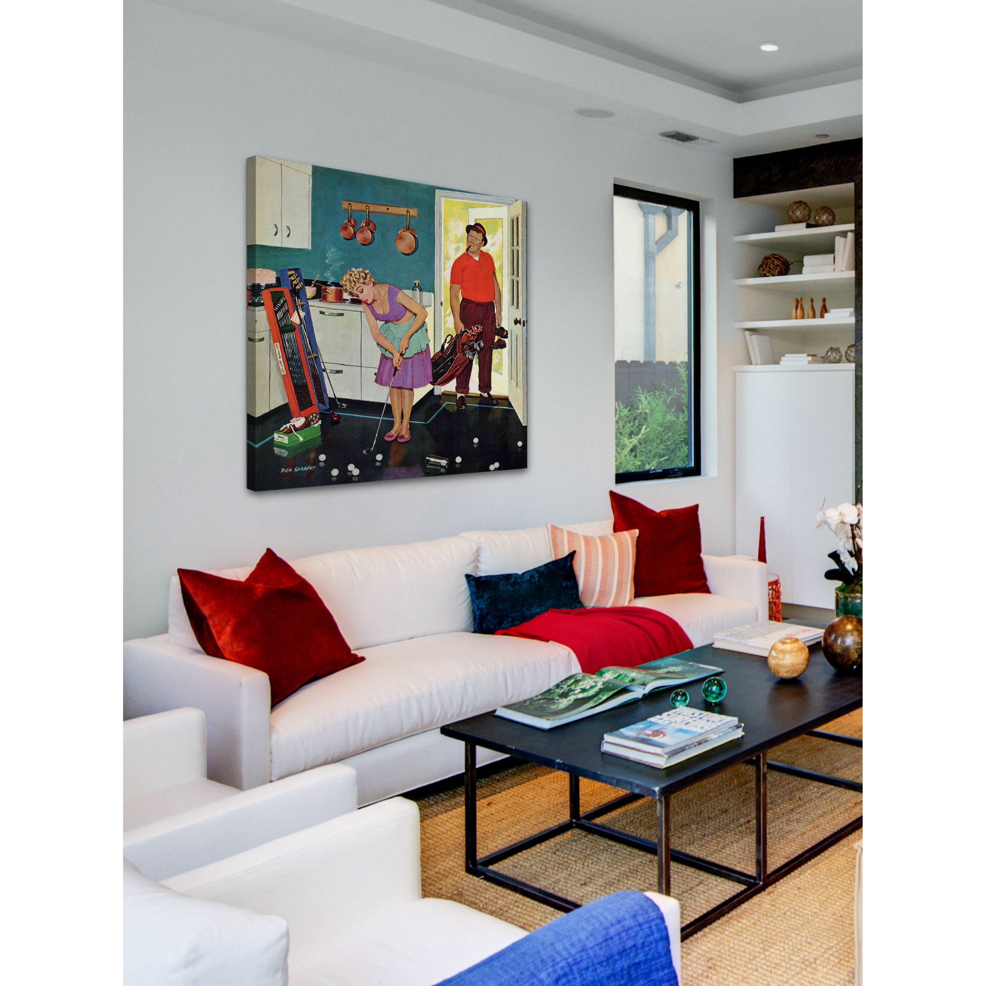 Marmont Hill Putting Around in the Kitchen by Richard Sargent Painting Print on Canvas