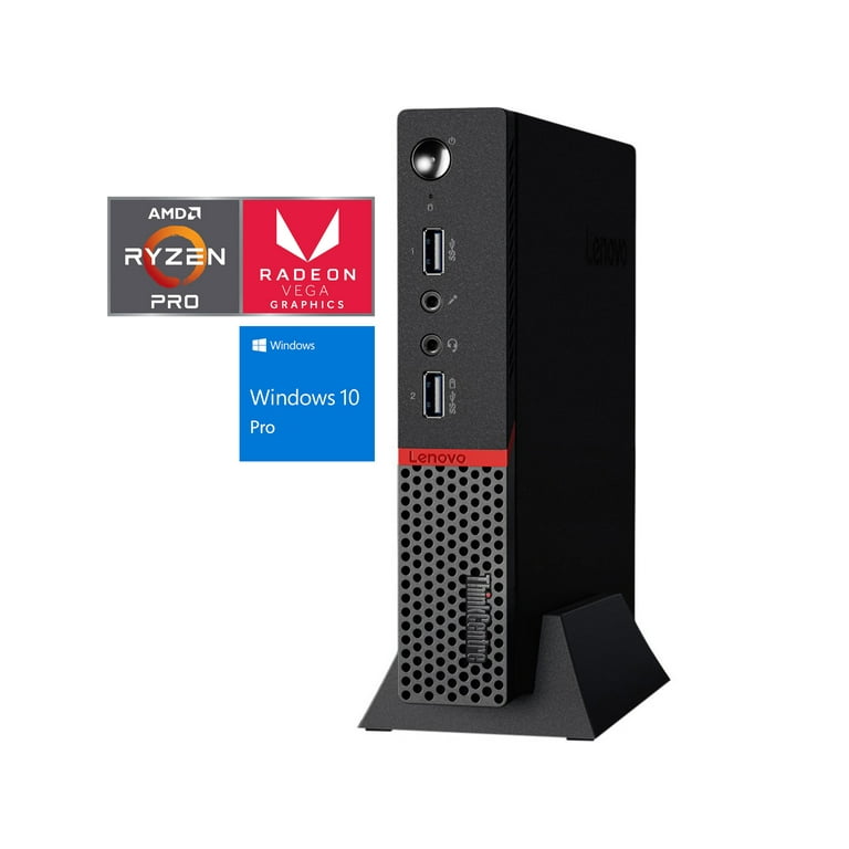 Lenovo ThinkCentre M715q Tiny Desktop, AMD Quad-Core Ryzen 5 PRO