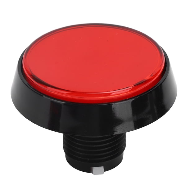 Botón de consola de juegos, botón de interruptor plano redondo grande de 60 mm, botón pulsador diseñado con precisión