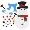 thumbnail image 2 of DIY Felt Christmas Snowman Game Set Wall Hanging Xmas Gifts Decorations;DIY Felt Christmas Snowman Game Set Wall Hanging Xmas Gifts Decoration, 2 of 5