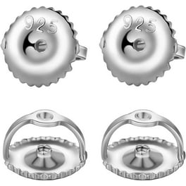 3-Pairs 925 Sterling Silver Locking Earring Backs Replacements for