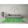 thumbnail image 3 of Ahgly Company Indoor Rectangle Abstract Emerald Green Modern Area Rugs, 2' x 5', 3 of 4