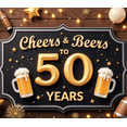 thumbnail image 4 of Yatrandify Decorative Design Cheers & Beers Banner Illuminated Letters Celebration Theme for Birthday Party Indoor Event Outdoor Gathering, 4 of 8