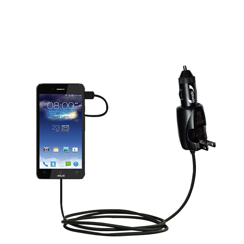 Intelligent Dual Purpose DC Vehicle and AC Home Wall Charger suitable for the Asus Padfone Infinity - Two critical functions, one unique charger - Use Intelligent Dual Purpose DC Vehicle and AC Home Wall Charger suitable for the Asus Padfone Infinity - Two critical functions, one unique charger - Use