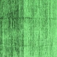 thumbnail image 1 of Ahgly Company Indoor Square Abstract Emerald Green Modern Area Rugs, 6' Square, 1 of 4