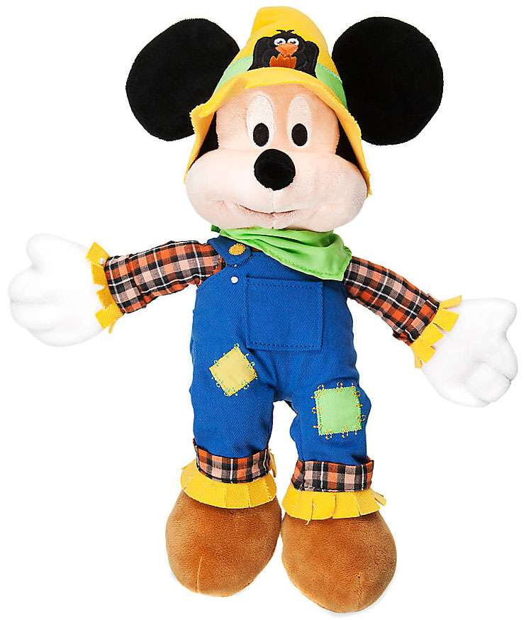 Disney Halloween Mickey  Mouse Plush Scarecrow Walmart 