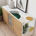 thumbnail image 4 of Green Yellow Boho Table Runner - 36 Inch Long, Kitchen Dining Table Runner Dresser Scarves, Modern Abstract Geometric Farmhouse Decor for Coffee Tables Wedding Party Banquet, 4 of 8