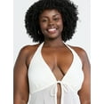 thumbnail image 4 of Time and Tru Women's and Women's Plus Crochet Tankini Swim Top, Sizes XS-3X, 4 of 5