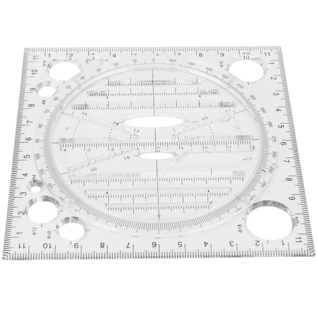 Règle de Dessin Design Artistique Règle de Dessin Charpentier Règle de Peinture Modèle Règle de Dessin Multi-Fonction Acrylique Modèle de Menuiserie Outil de Charpentier