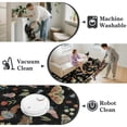 thumbnail image 6 of Moynesa Insect 5'x7' Area Rugs Washable Rug for Living Room Soft Natural Bedroom Rug Vintage Cottage Accent Carpet for Dining Room Playroom Office Stain Resistant Non Slip, Black, 6 of 12