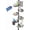 Bronze, variant on Shower Caddy Corner Tension Pole, Stainless Steel Rustproof Bathroom Organizer with Towel Bar & Toothbrush Holder, Adjustable Shower Shelf for Renters - Family Stand Storage Rack