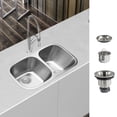 thumbnail image 2 of Combo Tarja en Acero Inox 2 Tinas Submontaje AVERA PAF04U, 2 of 12