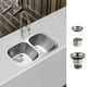 thumbnail image 2 of Combo Tarja en Acero Inox 2 Tinas Submontaje AVERA PAF04U, 2 of 12