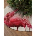 thumbnail image 2 of Christmas Flamingos Christmas Tree Skirt 36 Inches Large Christmas Skirt Tree, Xmas Balls Tree Rustic Tree Skirt Christmas Decorations for Fireplace Party Holidays Indoor Outdoor, 2 of 7