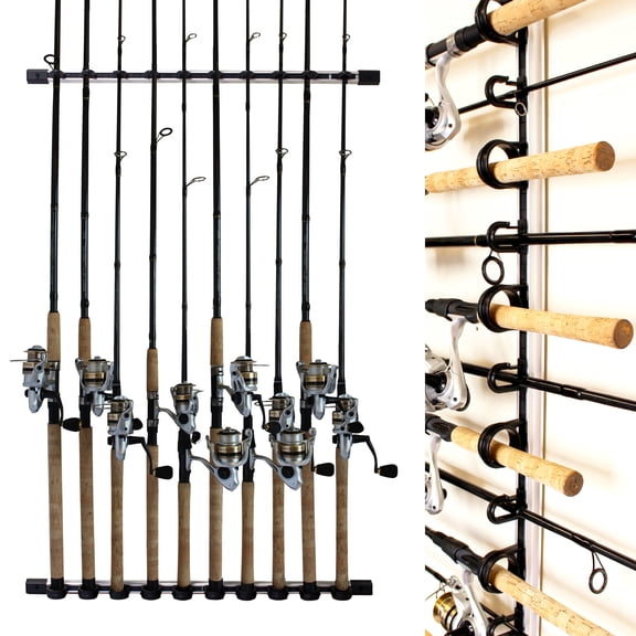 Rush Creek Creations 3-in-1 Aluminum Fishing Rod Storage Rack