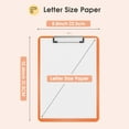 thumbnail image 4 of Plastic Clipboards1/ 2 Pack, A4 Clip Board 8.5x11 for Classroom, with Low Profile Clip, Office & School Supply ﻿, 4 of 7