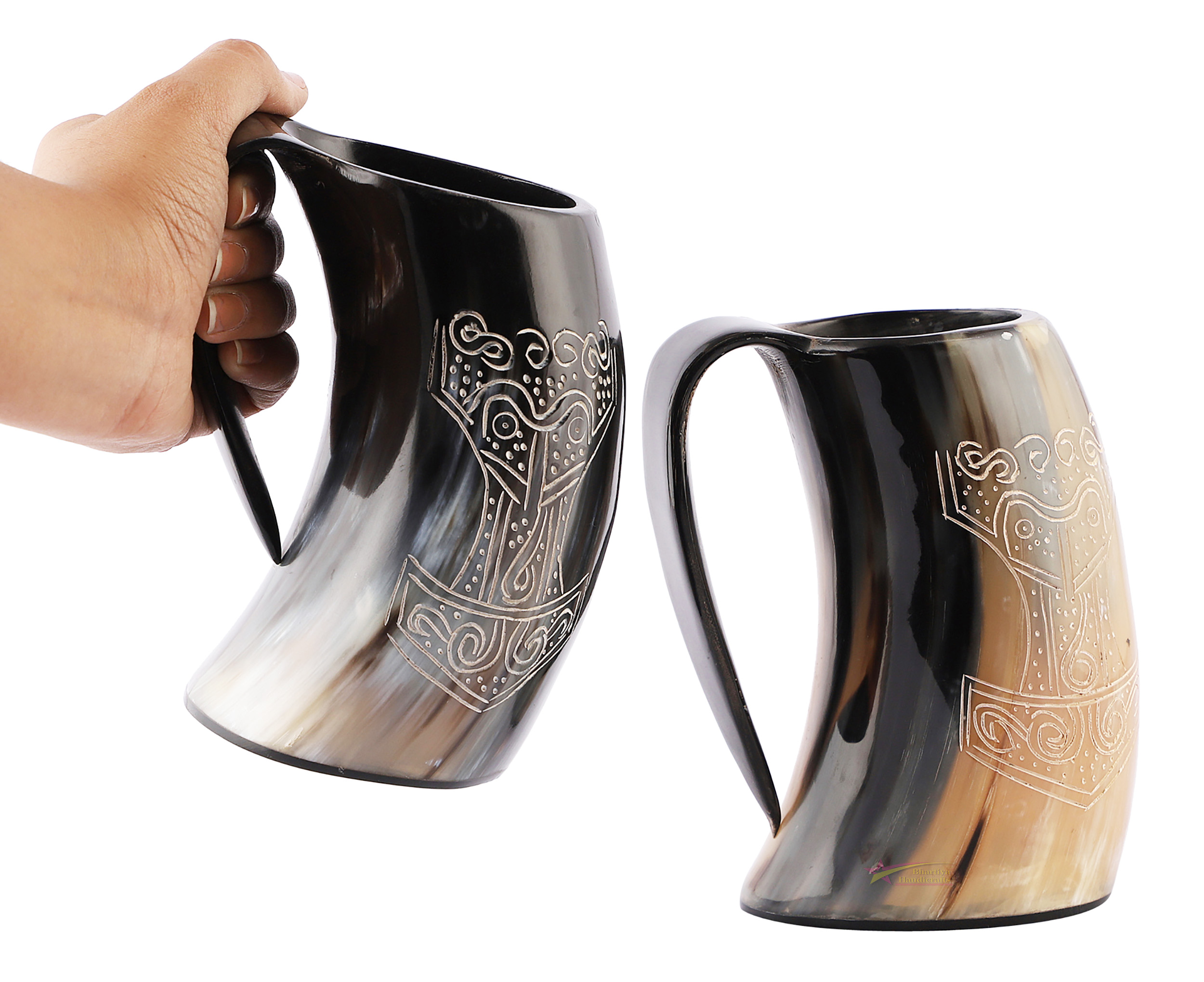 Authentic Medieval Viking Drinking Horn Mug | Whiskey Cup | Bottle