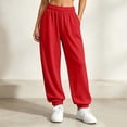 thumbnail image 2 of Yutgune Baggy Sweatpants Women High Waist Drawstring Ribbed Cuff Womens Sweatpants with Pockets, 2 of 9