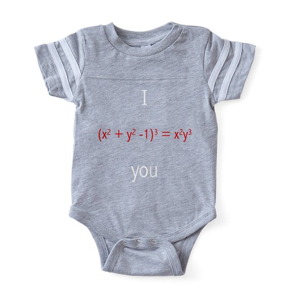 CafePress - Math_Love_You - Cute Infant Baby Football Bodysuit