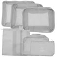 thumbnail image 4 of DINHEAROM Travel Packing Cubes 7Pcs Set Clothes Bags Oxford Cloth Handles for Hiking Camping Vacation 12.2x8.7x3.1in, 4 of 8