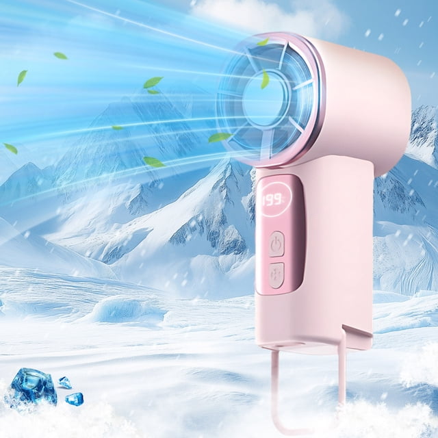 Kieccall Palm Sized High Speed Fan Ice Compress 199 Speed Multi Scene Clip Mini USB Rechargeable Fan