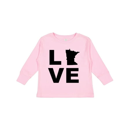 

Inktastic Love Minnesota Gift Toddler Boy or Toddler Girl Long Sleeve T-Shirt