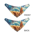 thumbnail image 3 of Rateoe Artistic Starry Sky Cloud Dog Print Pet Scarf for Dogs and Cats – Stylish Reflective Design, Breathable & Durable Pet Bandana with Quick-Release Buckle-Large, 3 of 5