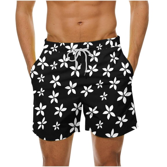 Summer Saving! WRKEKC Swim Shorts Men,Men's Summer Loose Beach Shorts Pocket Swimming Pants