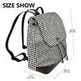 thumbnail image 2 of Balery Black And White Houndstooth Mochila de Cuero para Mujeres, Gran Capacidad, Bolsa de Viaje Multifuncional, Mochila de Cuero y Bolsa de Hombro para Mujeres, 2 of 4
