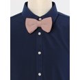 thumbnail image 2 of CORBATA DE LAZO PREATADA PARA HOMBRES INSPIRADA EN EL DÍA DEL PADRE, CON CORREA AJUSTABLE, COLOR SÓLIDO, CORBATA DE LANA EN ROSA POLVO, 2 of 5