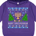 thumbnail image 3 of Inktastic Happy Chrismukkah Sweater Style with Menorah and Trees Toddler Hoodie, 3 of 4
