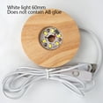thumbnail image 1 of Light Base Ball Wood Light Holder Decoration Lamp Storage Tray  White Light 60mm Light Base, 1 of 9