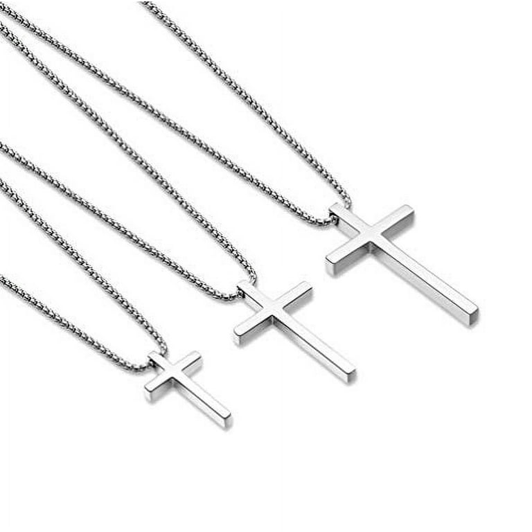 Ursteel Silver Necklaces Stainless Steel 18 inches 0.8 oz