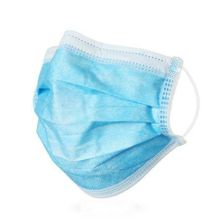 50-Pack 3-Layer Disposable Face Mask with Ear Loop