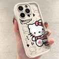 thumbnail image 3 of Sanrio-funda de teléfono de Hello Kitty para Iphone, 15, 14, 13, 11, 12 Pro Max Plus, X, XR, XS, 7, 8 Plus, Y2k, regalo transparente de silicona anticaída, 3 of 5