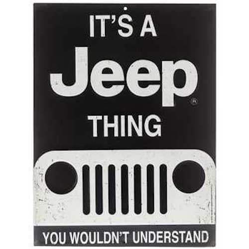 ITS A JEEP THING You Wouldn't Understand METAL SIGN Embossed Garage Shop Decor 