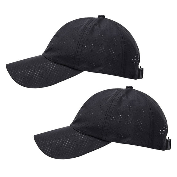 GAXIRE Men Beach Hat Cooling Sun Hat Cap Black 2Pcs