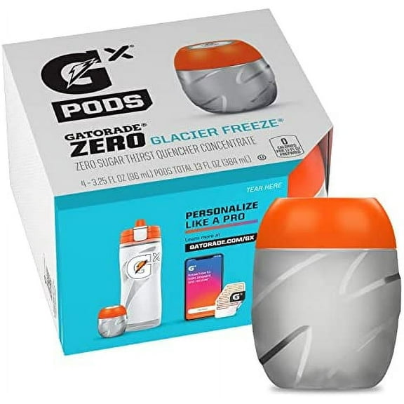 Gx Hydration System, Non-Slip Gx Squeeze Bottles & Gx Sports Drink Concentrate Pods