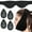 Black(Smaller Size), variant on LotFancy Face Ice Pack Wrap for Jaw, TMJ, Wisdom Teeth, with 4 Reusable Hot Cold Therapy Gel Packs